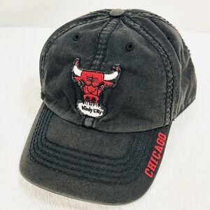'47 Brand Chicago Bulls Windy City Franchise Fitted Hat Cap Large Black NBA